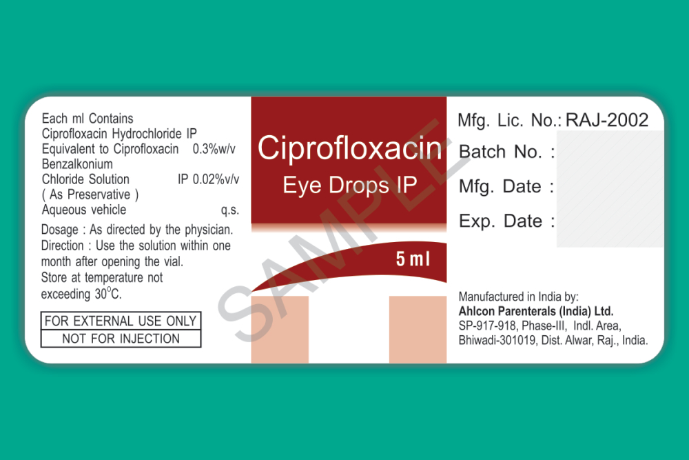 Ciprofloxacin 0 3 eye drops