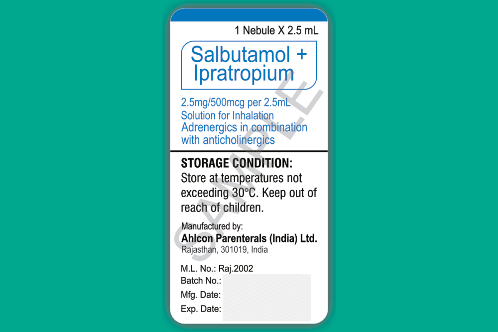 Salbutamol 2 5mg with ipratropium 500 mg respiratory solution