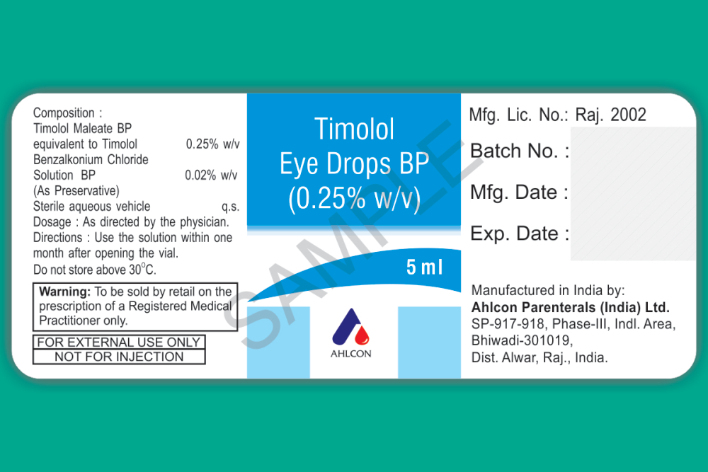 Timolol Eye Drops 0 25% 0 5% Eye Drops